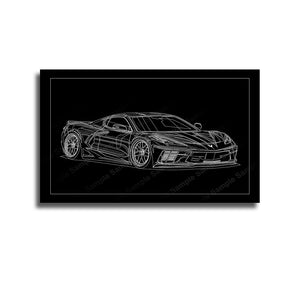 #014 Chevy Corvette C8 2020 2021 2022 2023 2024