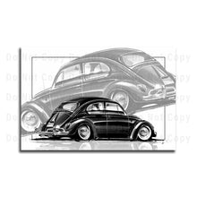 Load image into Gallery viewer, #022BW Volkswagen Beatle
