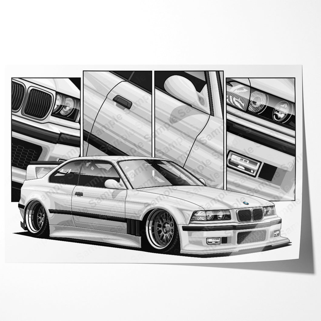 BMW M3 E36 Coupe Widebody #091- #099