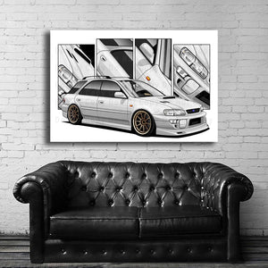 #155 Subaru Impreza WRX STI Meaneye GF8 Wagon