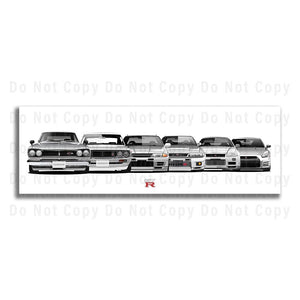 Nissan Skyline Generations R32 R33 R34 R35