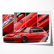 Load image into Gallery viewer, Honda Civic 6th Gen Hatchback Preface #454 - #462
