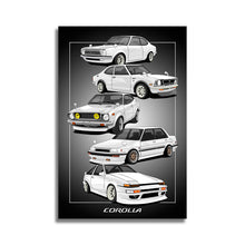 Load image into Gallery viewer, #067 Toyota Corolla Generations AE86
